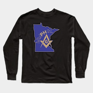 MWPHGLMN - Blue & Gold Long Sleeve T-Shirt